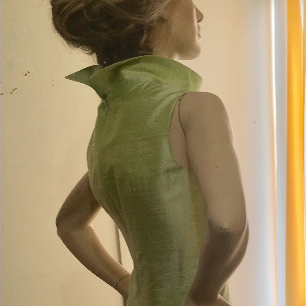 Vintage 90’s Jill Stuart for Bergdorf Goodan fabulous retro chic raw silk dress. - Picture 14 of 16